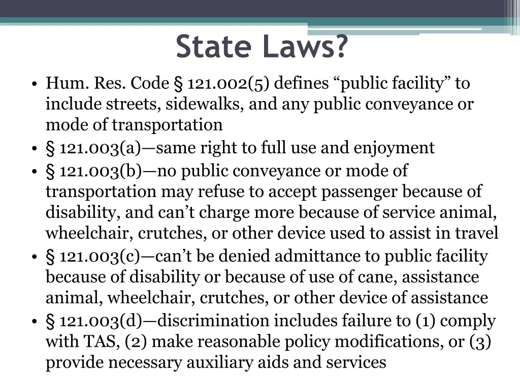 state laws