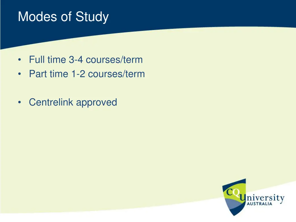 modes of study