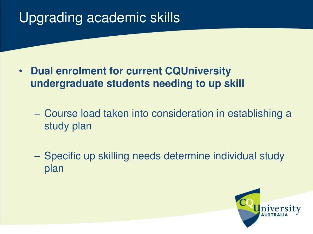 upgrading academic skills