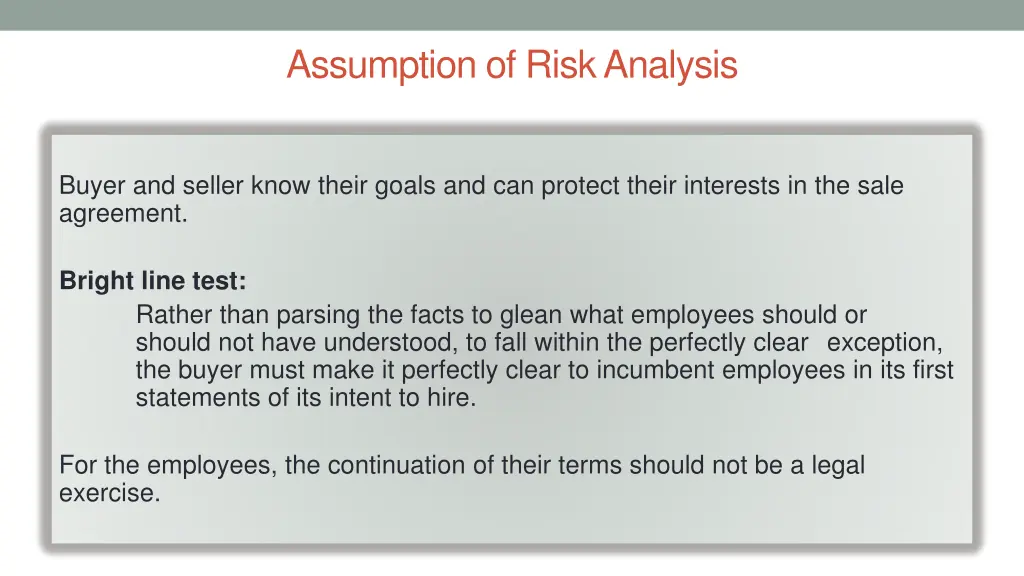 assumption of risk analysis 2