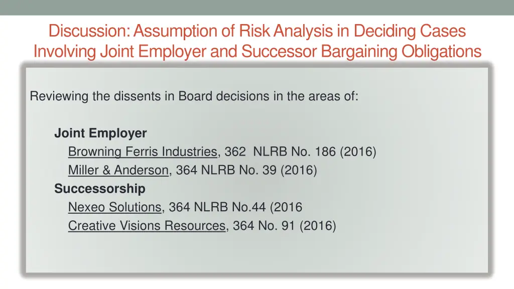 discussion assumption of risk analysis