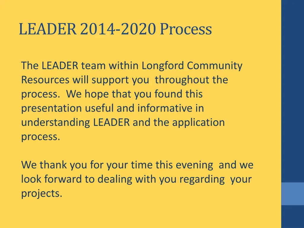 leader 2014 2020 process