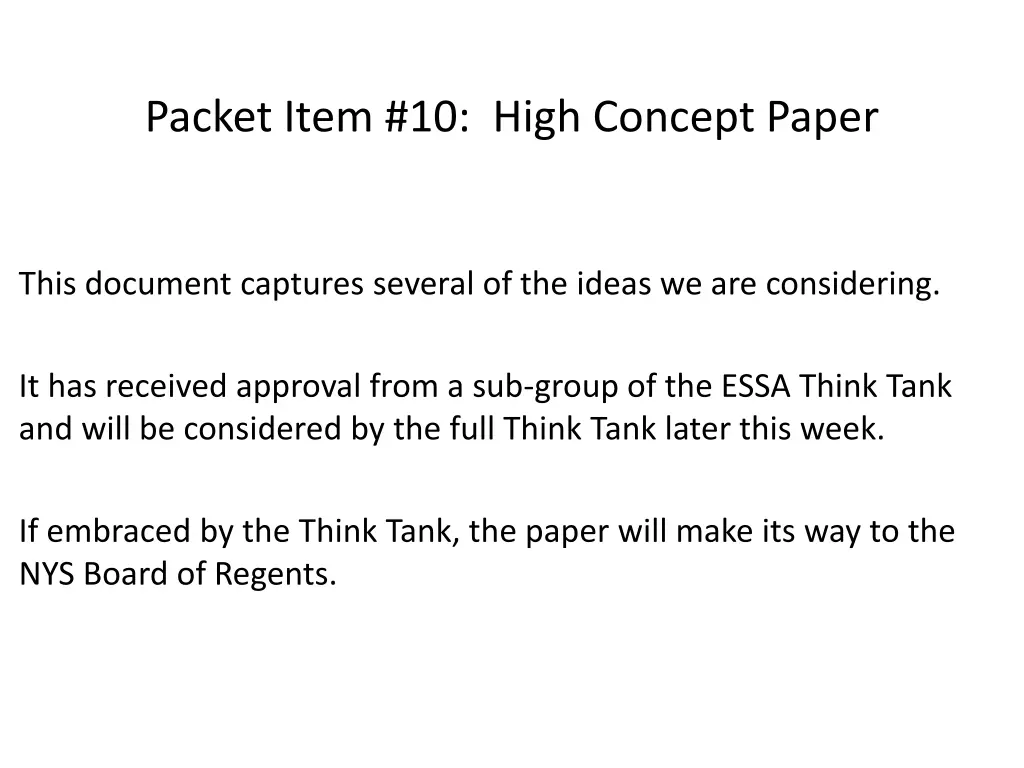 packet item 10 high concept paper