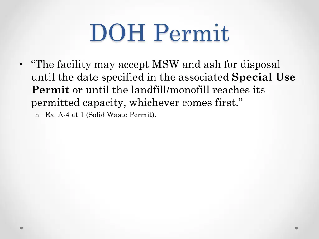 doh permit