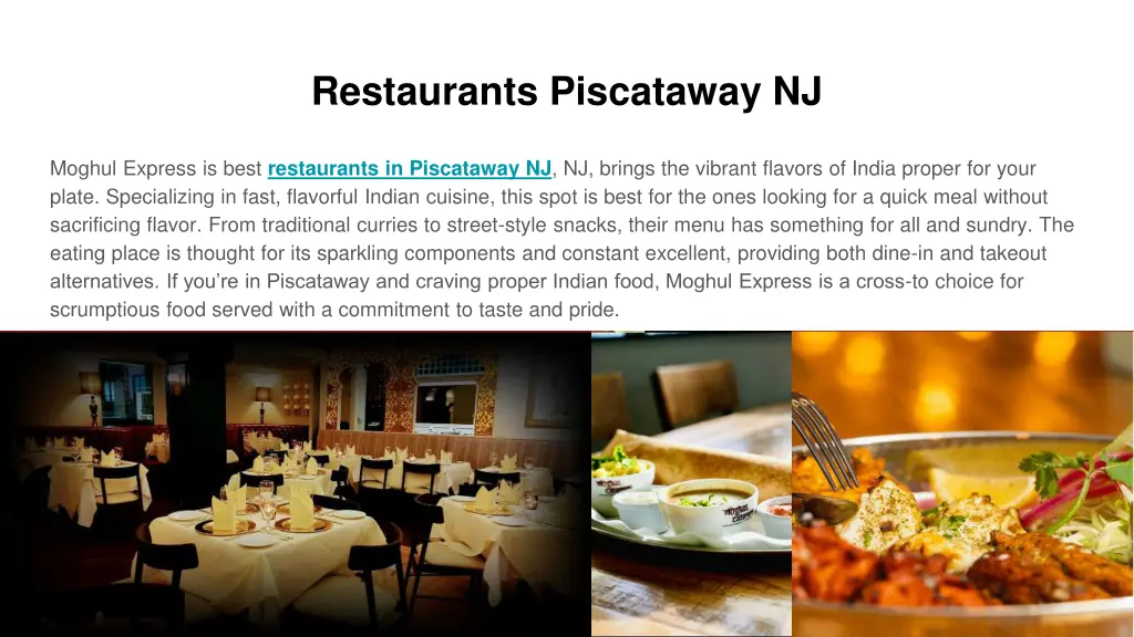 restaurants piscataway nj