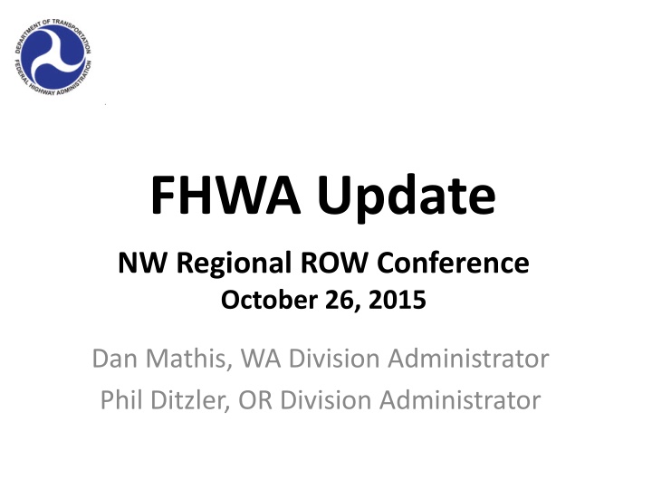 fhwa update