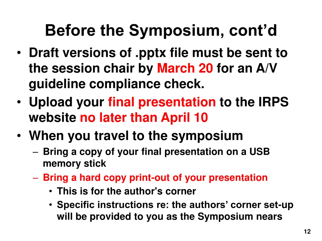 before the symposium cont d draft versions