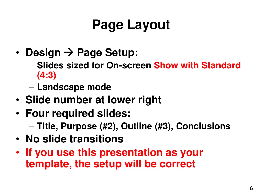 page layout