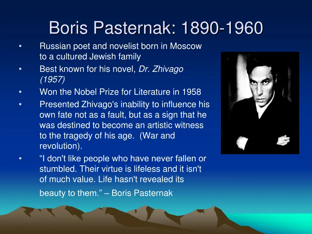 boris pasternak 1890 1960 russian poet