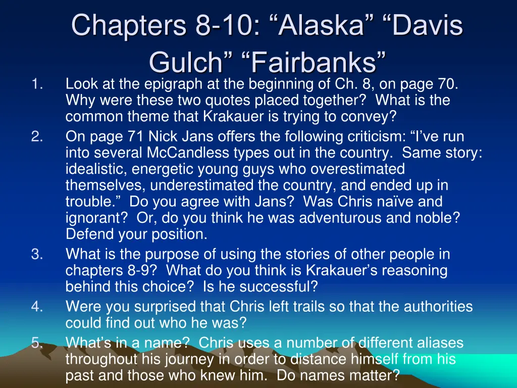 chapters 8 10 alaska davis gulch fairbanks look