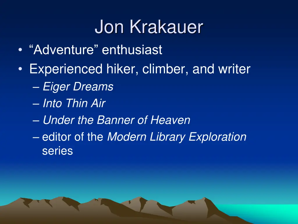 jon krakauer