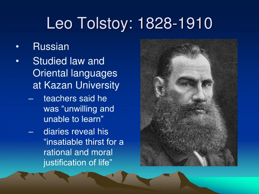 leo tolstoy 1828 1910