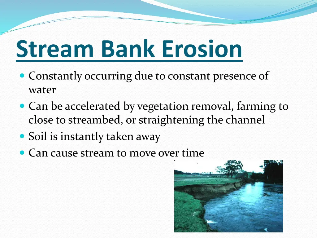 stream bank erosion