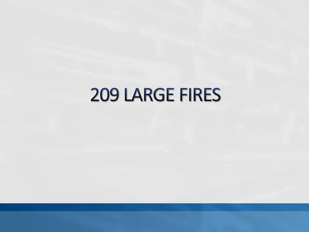 209 large fires