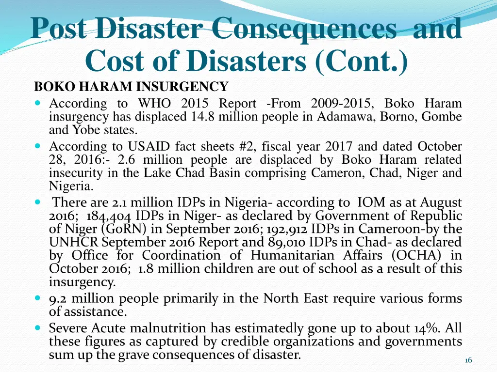 post disaster consequences and cost of disasters 3