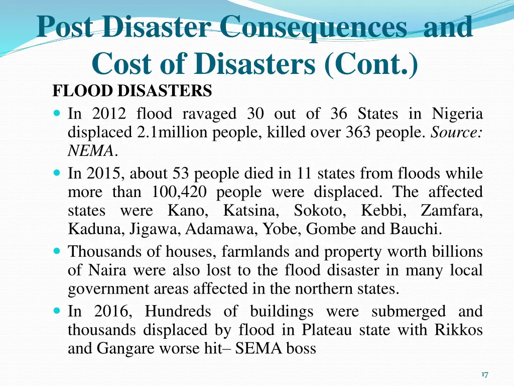 post disaster consequences and cost of disasters 4