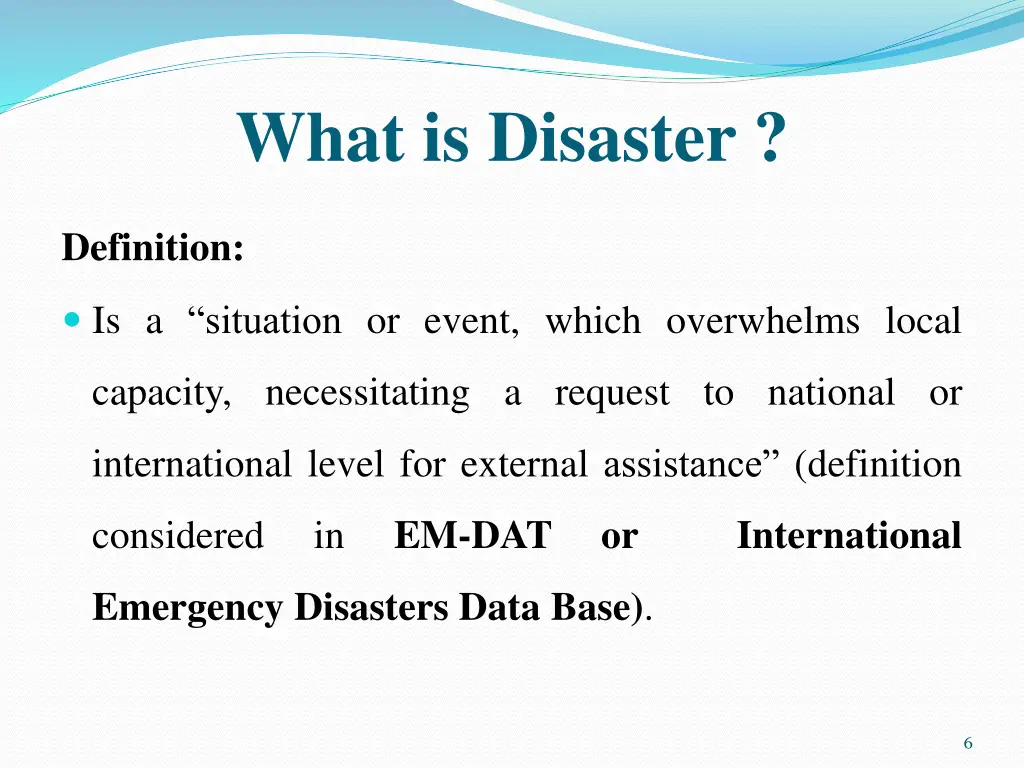 what is disaster