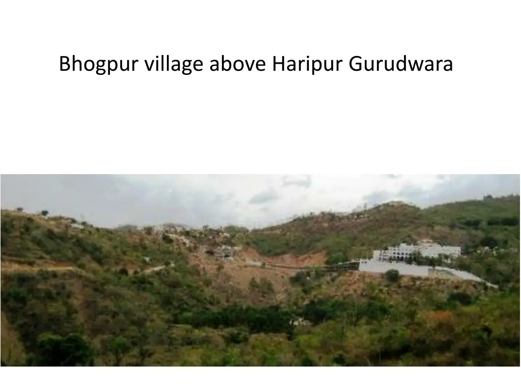 bhogpur village above haripur gurudwara