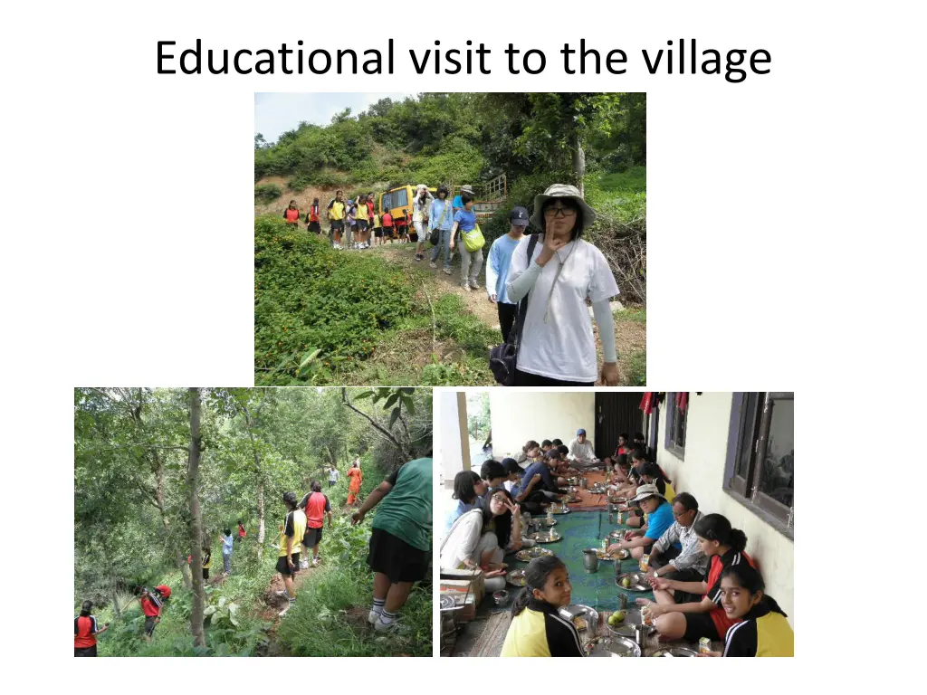 educational visit to the village