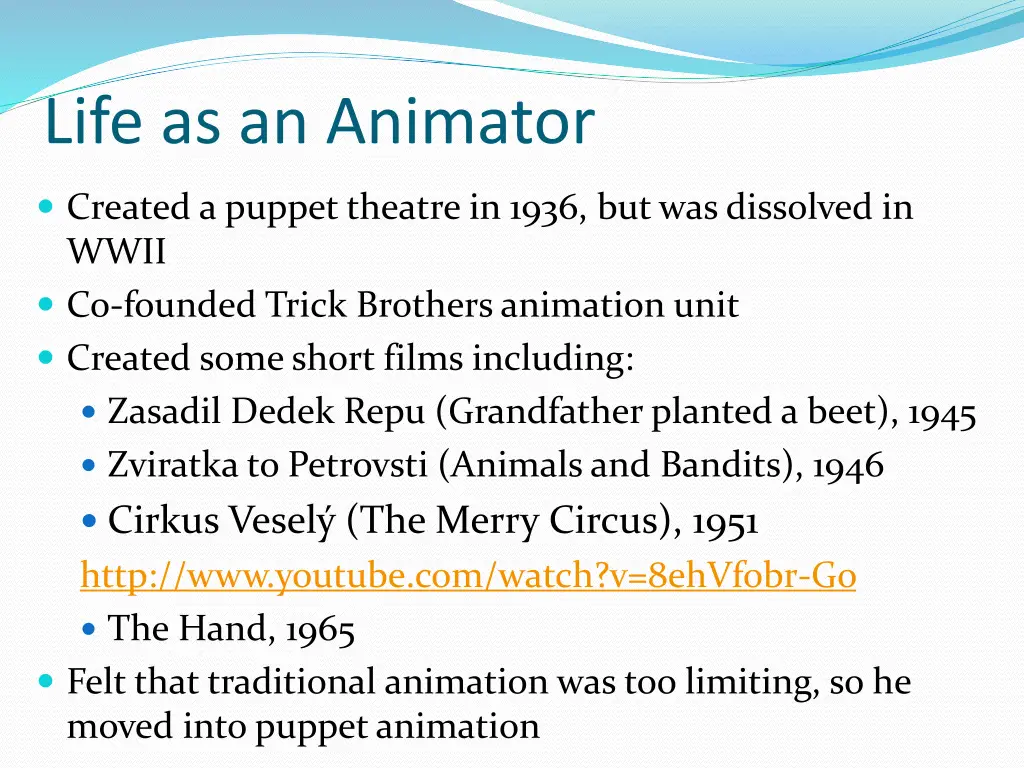 life as an animator