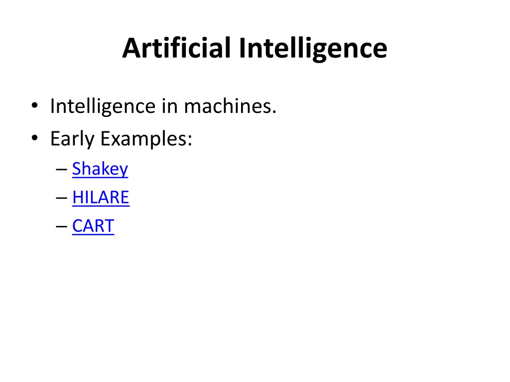 artificial intelligence