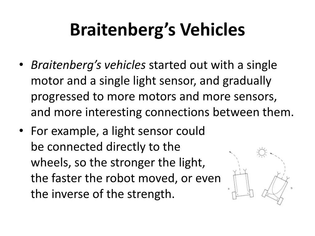 braitenberg s vehicles