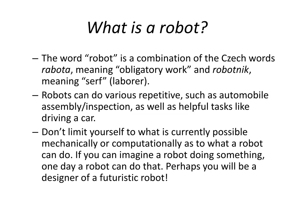 what is a robot