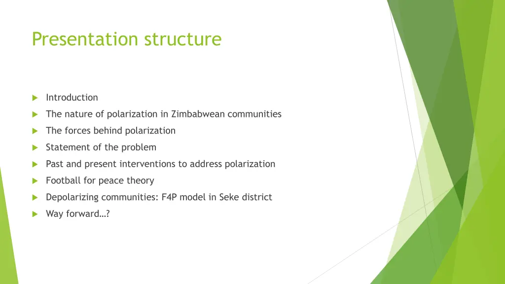 presentation structure