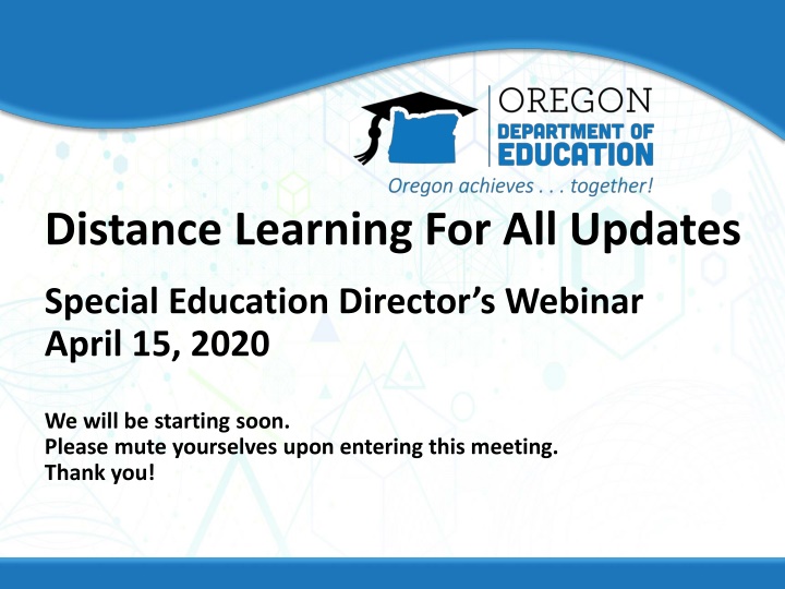 distance learning for all updates