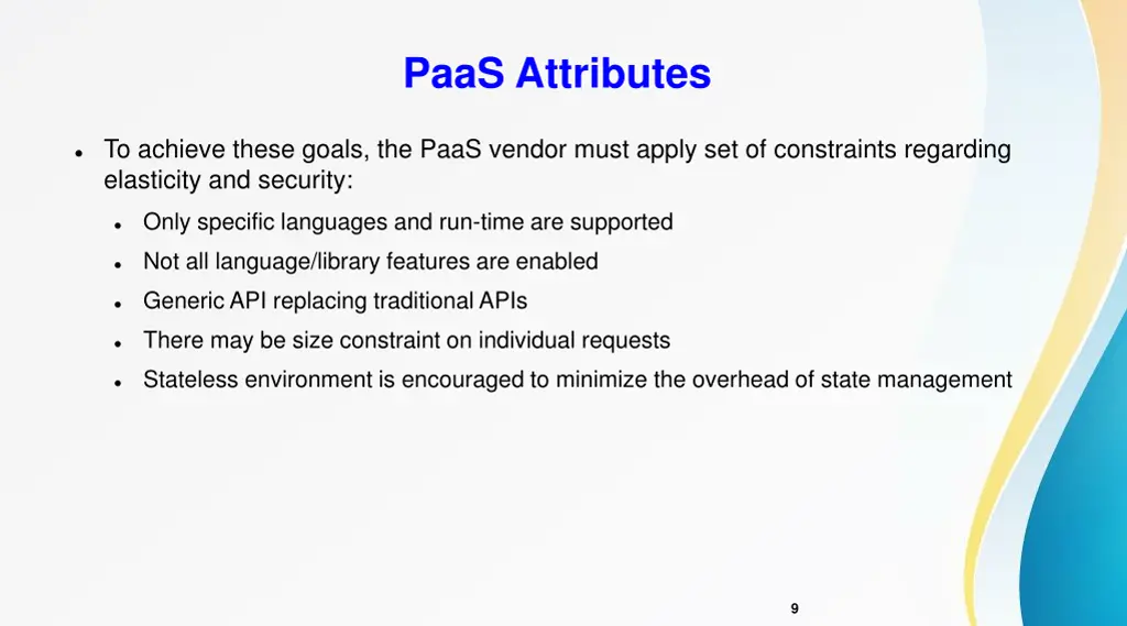 paas attributes 1