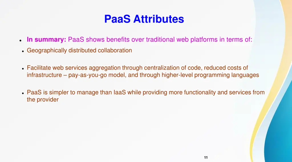 paas attributes 3