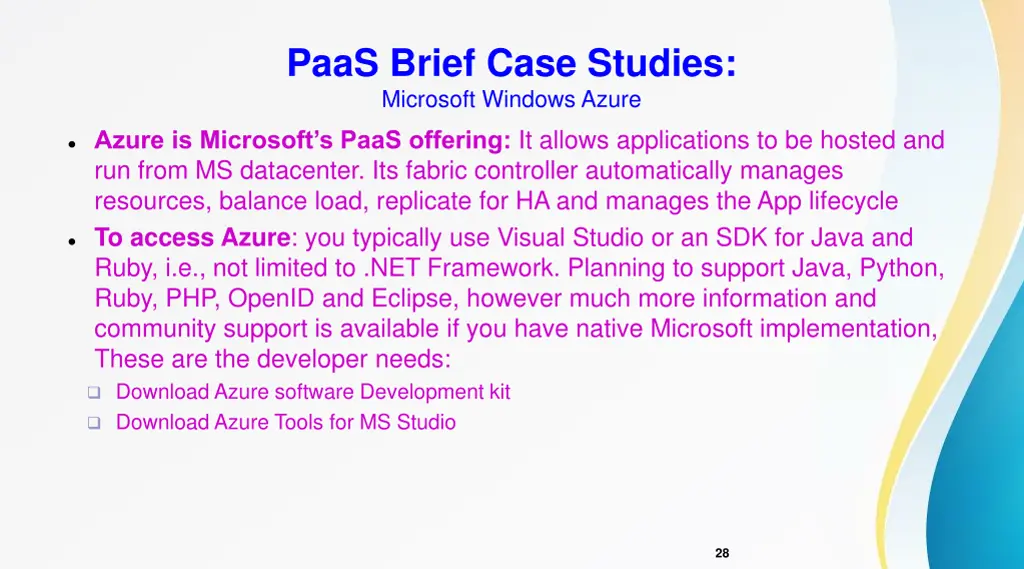 paas brief case studies microsoft windows azure