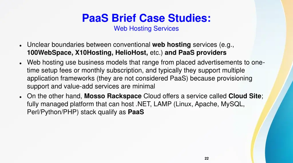 paas brief case studies web hosting services