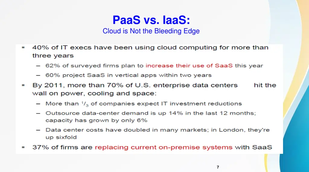 paas vs iaas cloud is not the bleeding edge