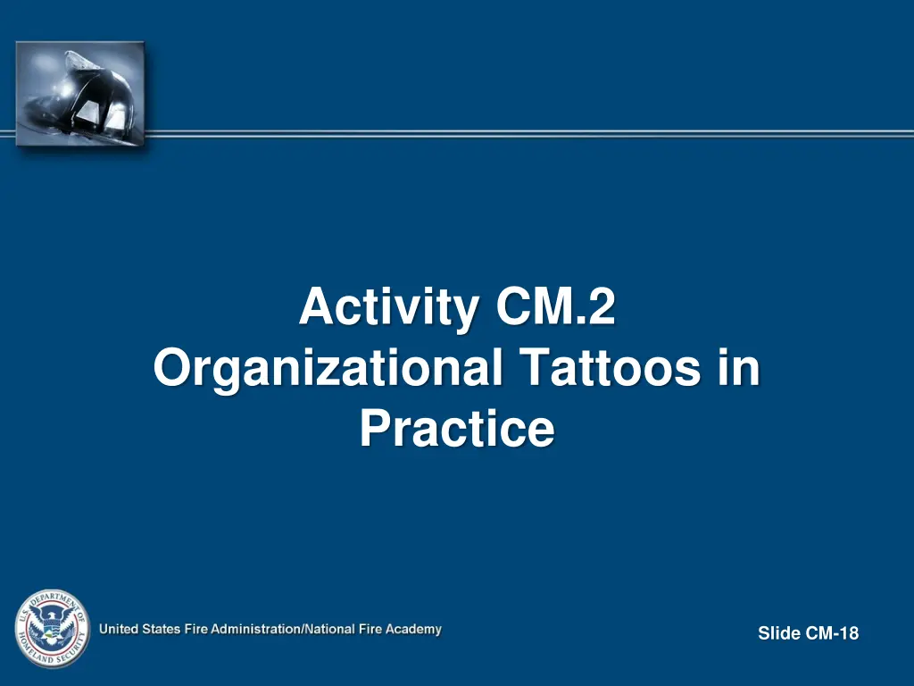 activity cm 2 organizational tattoos in practice