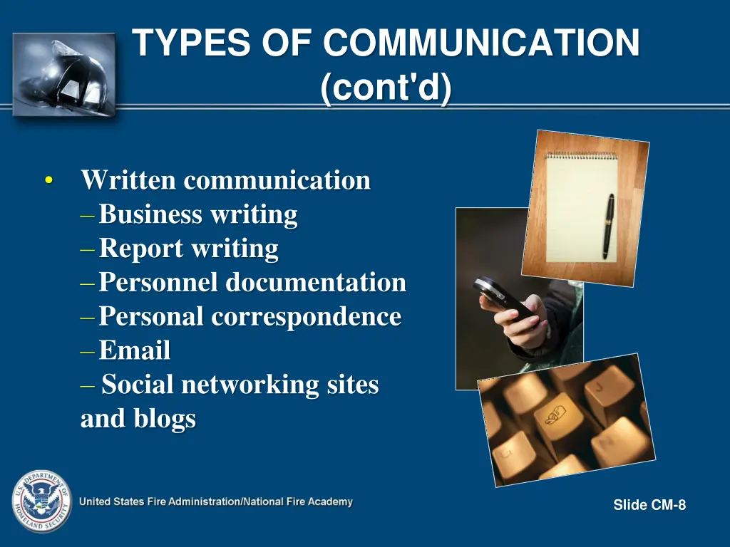 types of communication cont d 2