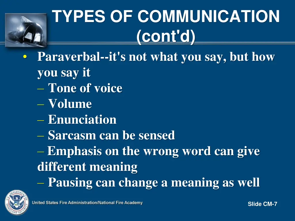 types of communication cont d paraverbal