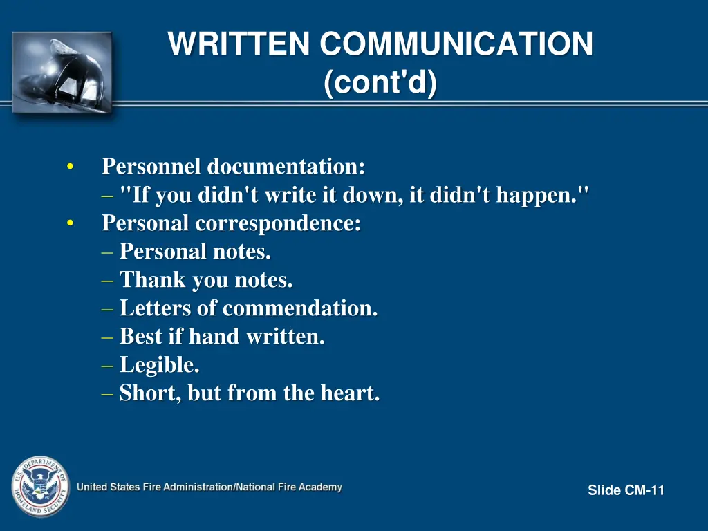 written communication cont d 1