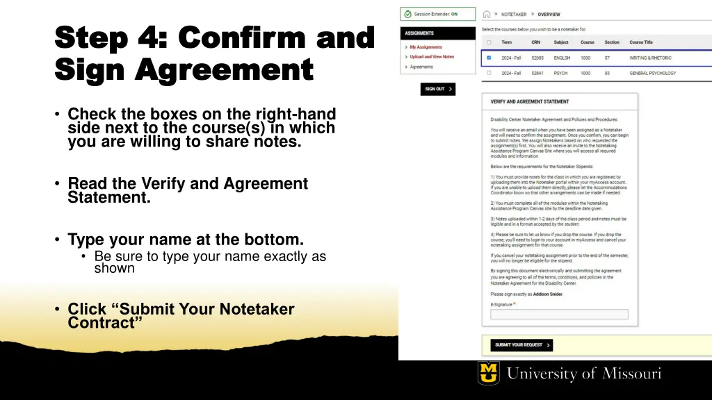 step 4 confirm and step 4 confirm and sign