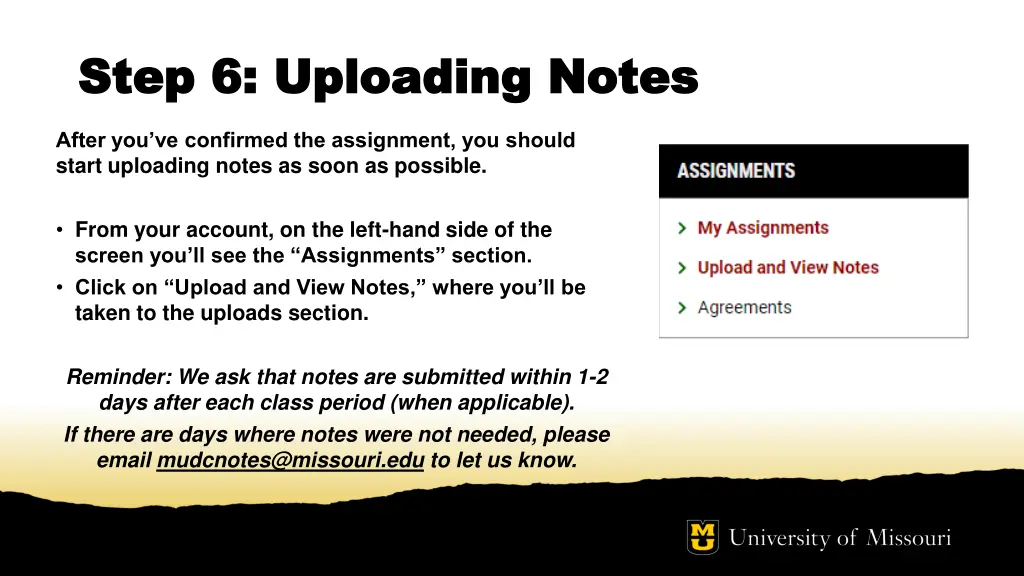 step 6 uploading notes step 6 uploading notes