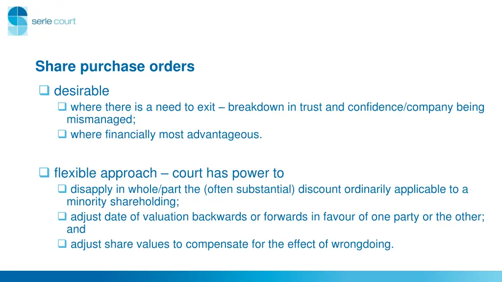 share purchase orders