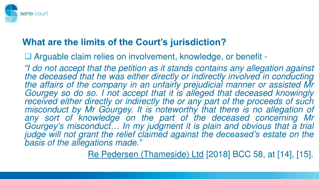 what are the limits of the court s jurisdiction 3