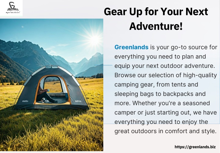 gear up for your next adventure