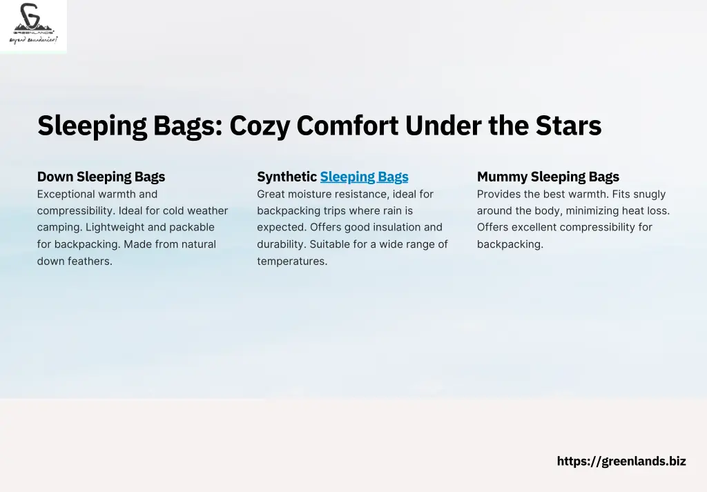 sleeping bags cozy comfort under the stars