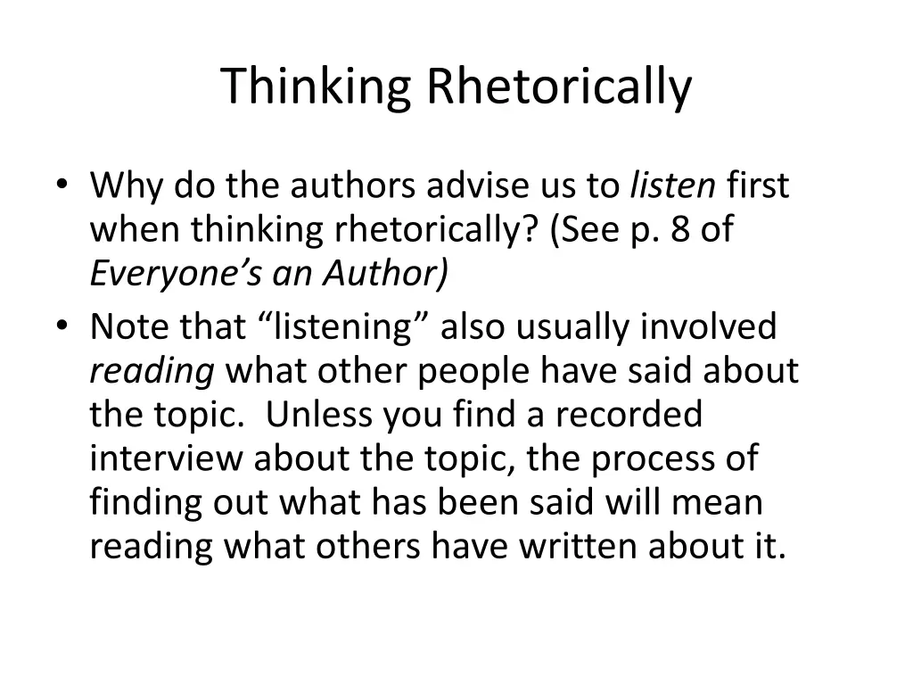 thinking rhetorically 1