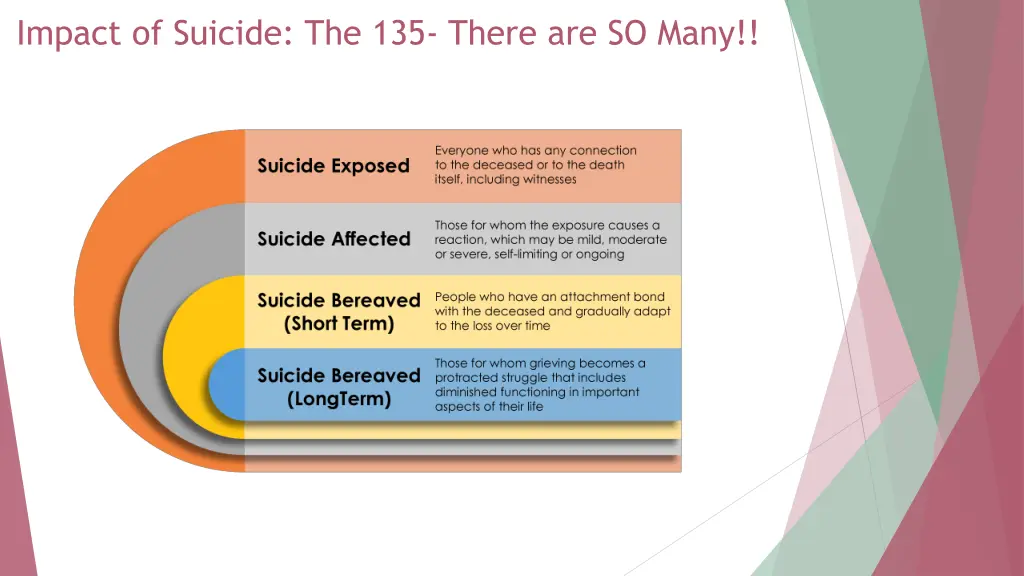 impact of suicide the 135 there are so many