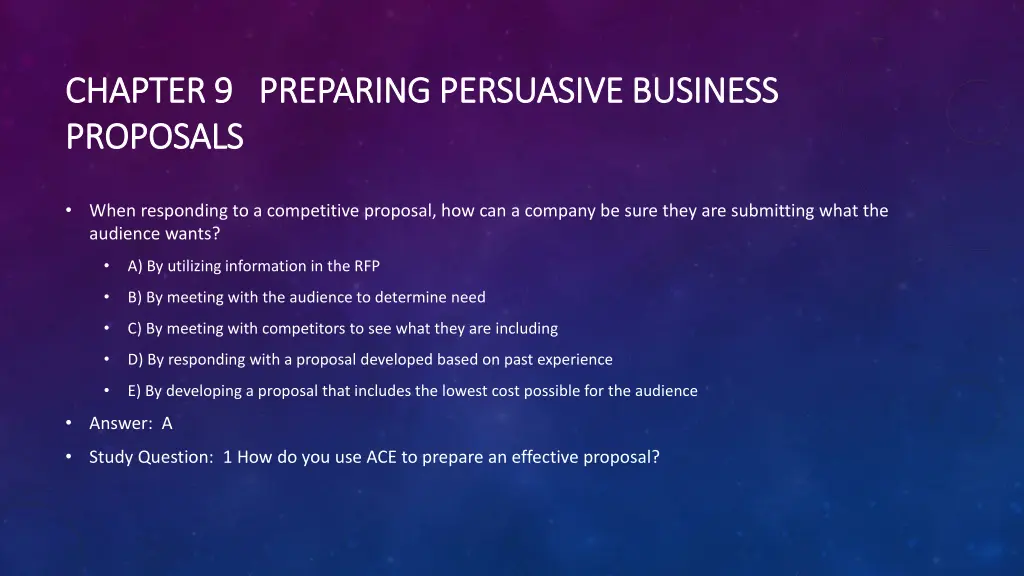 chapter 9 preparing persuasive business chapter 1