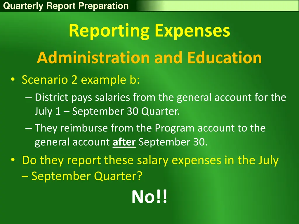 quarterly report preparation 15