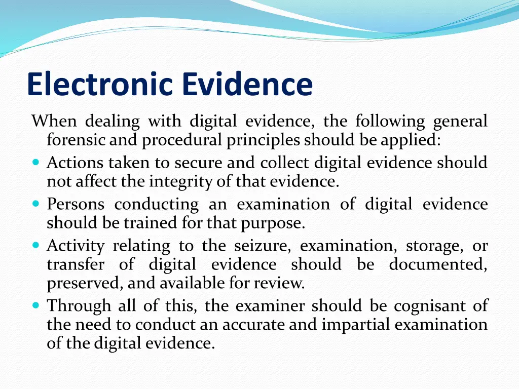 electronic evidence 1