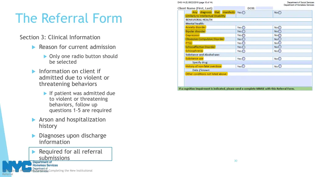 the referral form 10